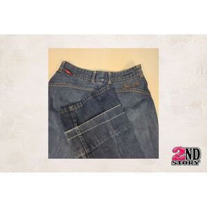 Vintage 1970's Chemin de Fer Women's Flare Jeans Embroidered Back Waist Size 27